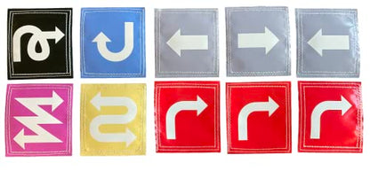 Tumbl Trak Sticky Manipulatives - Non-Slip Velcro Carpet Marker - for Gymnastics and Cheer Agility Training
