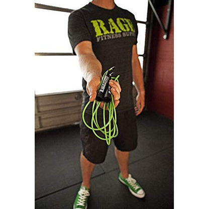 Rage Fitness R2 Speed Jump Rope – Adjustable PVC Speed Rope with Smooth Bearing Handles for Beginners to Advanced, Fast Cardio & Efficient Workouts