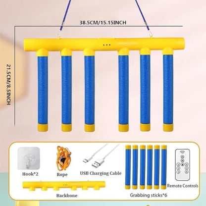 Reflex Drop Stick Challenge Game Hand Eye Coordination Training Toy for Kids & Adults, Remote Control Catching Sticks with 3 Adjustable Speeds, Reaction Speed Game for Focus & Fun(Improved Quality)