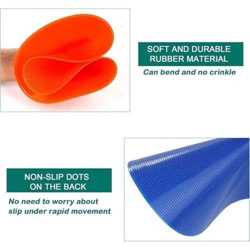 8PCS Spot Markers 9 Inch Non Slip Agility Dots Flat Field Cones Circles Rubber Floor Dots for Kids Sports Soccer Basketball Training, Gym Training, Preschool Kindergarten Classroom
