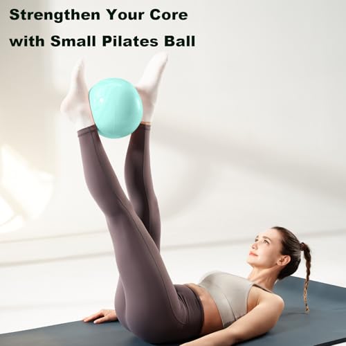 Exercise Ball for Workouts, 9 Inch Pilates Ball Anti-Burst and Slip Resistant Yoga Ball for Gym Fitness and Physical Therapy - color: Green 25cm