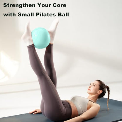 Exercise Ball for Workouts, 9 Inch Pilates Ball Anti-Burst and Slip Resistant Yoga Ball for Gym Fitness and Physical Therapy - color: Green 25cm