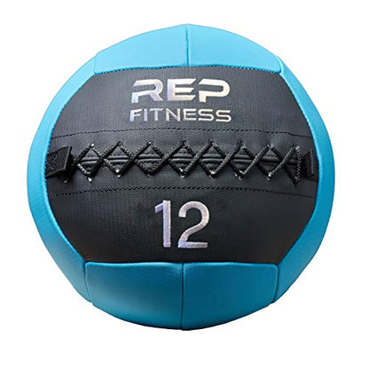 REP Weighted Slam Balls for Home Gym Fitness | 5-30 lb Soft Textured Medicine Ball Sizes | Heavy Sand-Filled Workout Weights for Strength, Core Training, Crossfit, Conditioning & Slam Ball Exercises - style: 12 lbs