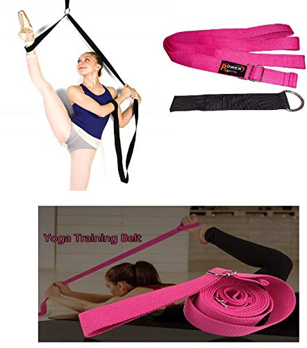 Pink TAO Leg Pulley Leg Stretcher Doorway Mounted Kickboxing Martial Arts Ballet Dance Gymnastics, Stunt Training Home use for The Ultimate Stretch