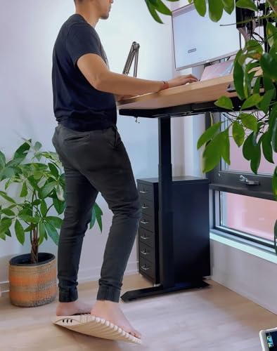 Ergonomic Wobble Balance Board,Office Balance Beam – Dual-Use for Office & Fitness,Core Trainer for Surfing, Skiing, Skateboarding,Improves Balance & Strength,Anti-Fatigue for Standing Desks