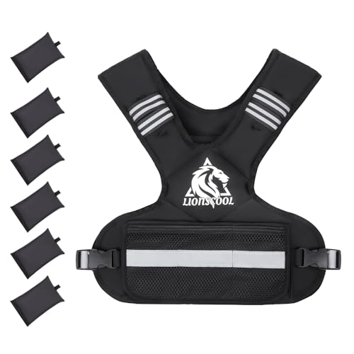 LIONSCOOL Adjustable Weighted Vest for Men and Women - size: 20-32LB