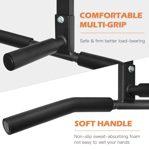 ATENTO Pull Up Bar, Chin Up Bars Ceiling Mount, Workout for Home Gym, Beam, Crossfit - Heavy-Duty, Foam Grip, Easy installation