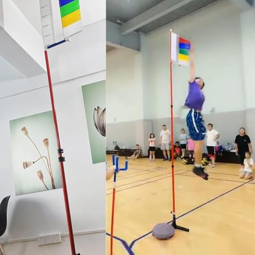 Vertical Jump Tester for Basketball - Adjustable 1.2m-3.5m Measurement Tool, Sports Training Aid Assessment & Performance Improvement