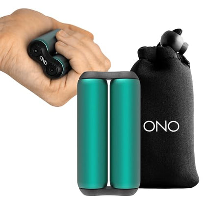 ONO Roller - Handheld Fidget Toy for Adults | Help Relieve Stress, Anxiety, Tension | Promotes Focus, Clarity | Compact, Portable Design (Teal, Junior Size - Aluminum) - size: Junior Size, style: Aluminum - Teal
