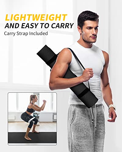 CAMBIVO Yoga Mat for Women and Men, Extra Long and Wide Exercise Mat(72"x48"/84"x30"), Large Non Slip Workout Mat for Yoga, Pilates, Fitness, Barefoot Workouts, Home Gym Studio - size: 84" x 30" x 6mm