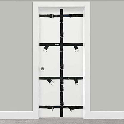 Bodylastics Upgraded Resistance Band Ultra Anchor Attachment -Heavy Duty Door Anchor for Exercise Bands -Strong Nylon Webbing, Neoprene Padding, D-Rings -Door Anchor System for Workout Bands w/Handles