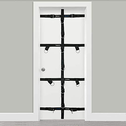 Bodylastics Upgraded Resistance Band Ultra Anchor Attachment -Heavy Duty Door Anchor for Exercise Bands -Strong Nylon Webbing, Neoprene Padding, D-Rings -Door Anchor System for Workout Bands w/Handles