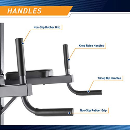 Marcy Multi-Functional Power Tower Home Gym for Strength Trainings - color: VKR Home Gym - Black