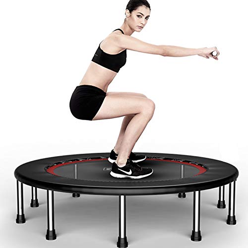TXTC 40inch Foldable Mini Trampoline,Fitness Trampoline with Trampoline Bag,Stable & Quiet Exercise Rebounder for Kids Adults Indoor,Workout Max 440lbs (Color : D-50inch) - color: D-50inch
