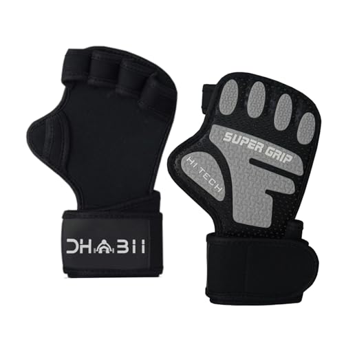 Super Grip Weight Lifting Gloves for Men and Women, Ventilated Gym Gloves with 16 Inch Wrist Wraps - Great for Cross Training, Pull Ups, Workout - size: Large/XL