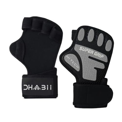 Super Grip Weight Lifting Gloves for Men and Women, Ventilated Gym Gloves with 16 Inch Wrist Wraps - Great for Cross Training, Pull Ups, Workout - size: Large/XL