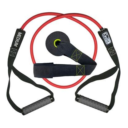 GoFit Pro-Grade Power Tubes with Handles - Resistance Tubes with Handles - Exercise Band - 30 lbs - Green - Body Building - Workout