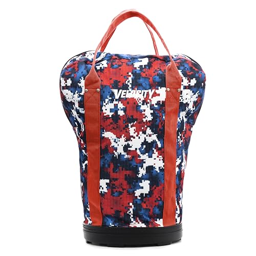Velocity Heavy Duty Multipurpose Ball Bag with Durable Bottom - Holds up to 60-72 Balls - Ideal for Lacrosse, Baseball, Pickleball, Tennis & More - color: American Camo, style: 1 Pack