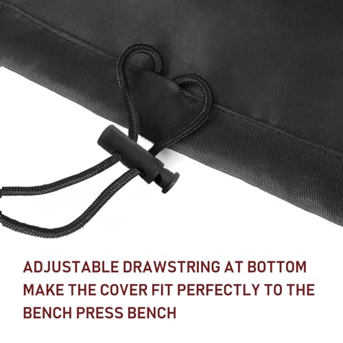 Weight Bench Cover Waterproof Heavy Duty Exercise Workout Bench Cover, Home Gym All-Weather Protective Covers Fit for Sit-up Board Flat Lifting Benches and Fitness Equipment - size: 44'' L x 50'' W x 21'' H