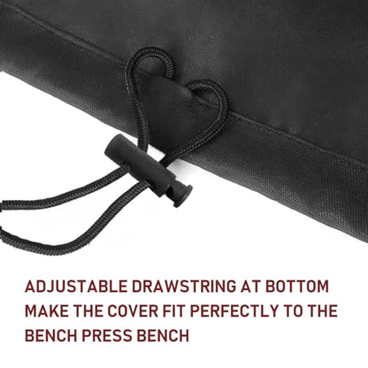 Weight Bench Cover Waterproof Heavy Duty Exercise Workout Bench Cover, Home Gym All-Weather Protective Covers Fit for Sit-up Board Flat Lifting Benches and Fitness Equipment - size: 44'' L x 50'' W x 21'' H