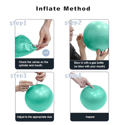 Exercise Ball for Workouts, 9 Inch Pilates Ball Anti-Burst and Slip Resistant Yoga Ball for Gym Fitness and Physical Therapy - color: Green 25cm
