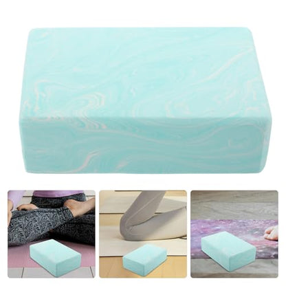 Healifty Yoga Block Non-slip Eva Foam for Leg Stretching and Balance Training, Camouflage Green Exercise Brick for Pilates and Yoga Practice, Portable Stability Support Tool for Women