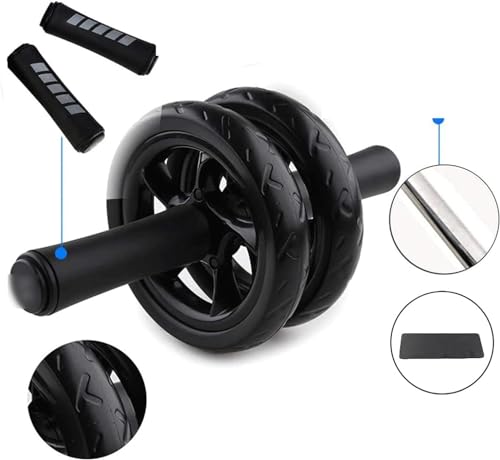 Exercise Wheels Stable Exercise Roller Abdominal Wheel Roller Non-Slip Tire Pattern Fitness Gym Exercise Dual Ab Roller Wheel New