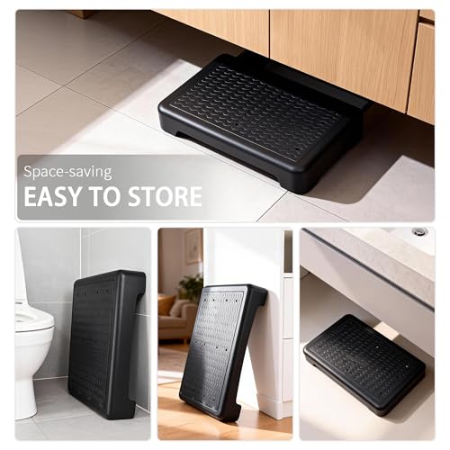 Mobility Step Stool for Kids & SeniorsNon-Slip Platform Indoor and Outdoor, One Step Stool for Car, Bedside, Office, Shower, Stairs,Portable Riser, 400 LBS Capacity