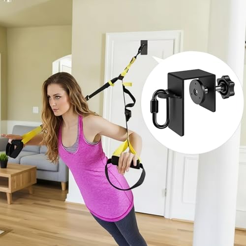 Wall Anchor, Doorway Mount Resistance Band Wall Anchor Home Gym System for Strength Training, Yoga & Full Body Workouts