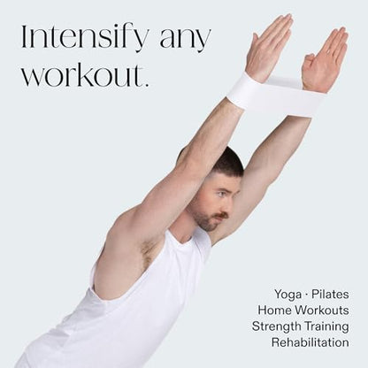 Bala Bands Resistance Bands, Non-Slip Fabric Exercise Bands - color: BONE, HEATHER, CHARCOAL, size: Resistance Bands (Set of 3)