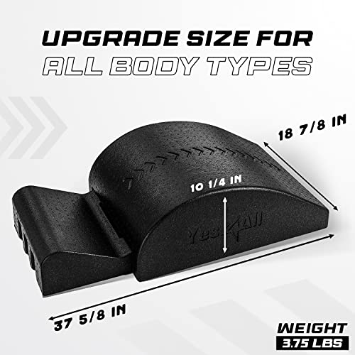 Yes4All Pilates Spine Corrector, Pilates Arc, 350lbs Foldable Pilates Massage Bed Barrel, Core Strengthening and Stretching