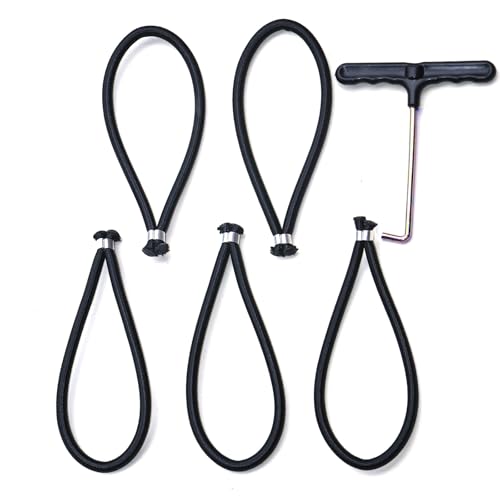 5PCS Mini Trampoline 6.5 Inch Bungee Cord Replacement [ 7.2MM Thick ] Fitness Trampoline Bungee, with Spanning Tool (5)