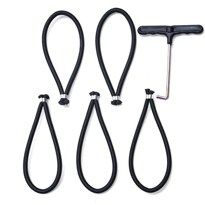 5PCS Mini Trampoline 6.5 Inch Bungee Cord Replacement [ 7.2MM Thick ] Fitness Trampoline Bungee, with Spanning Tool (5)