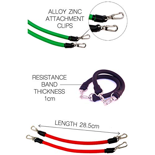 Fitness Health Speed Agility Training Set - Harness Sprint Training - Extreme Training Leg Resistance Bands - Kinetic Workout Set - Suspension Fitness Trainer Set for Home with Carrying Bag