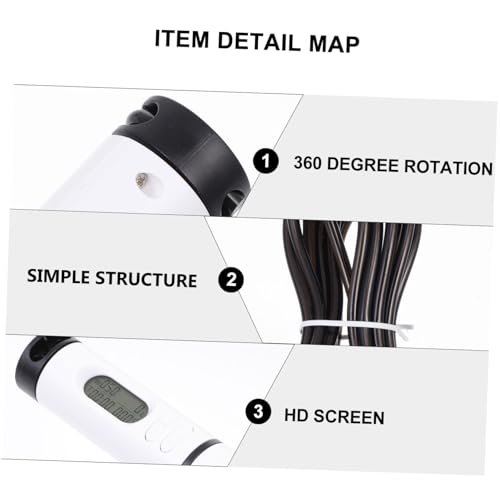 Smart Ropeless Jump Rope with Digital Counter and Weighted Balls for Indoor Fitness Angle and Skipping Rope for Arm Strength Training and Weight Loss