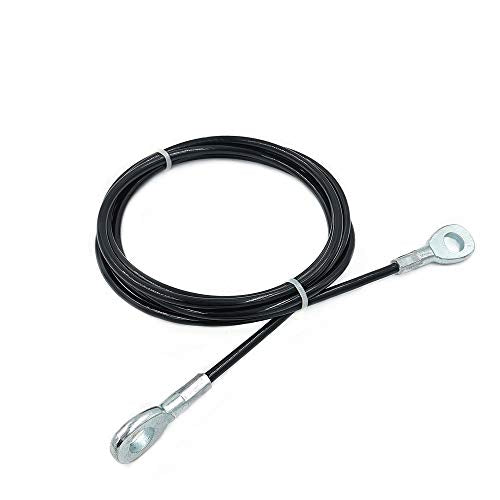 J Bryant Fitness Gym Replacement Cable Fitness Pulley Thick 5mm Heavy Duty Steel Wire Rope for Home Gym Cable Pulley Machine Accessories - size: 45", style: Type-A