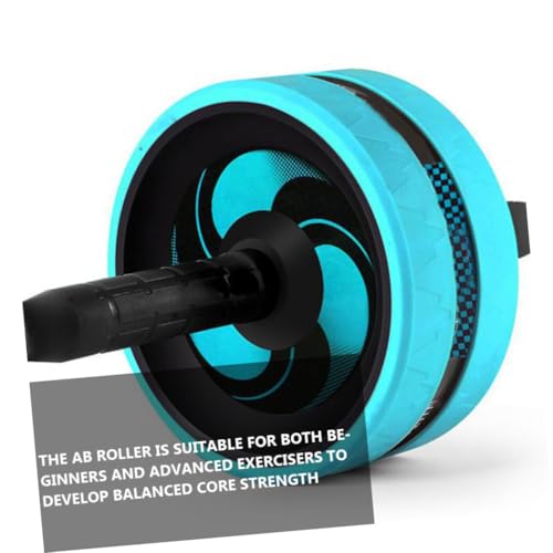 STOBAZA Ab Roller Wheel with Knee Pad and Jump Rope for Home Workout Wide Stable Mute Design Core Strength Trainer for Men and Beginners Exercise Roller for Balanced Abdominal Fitness