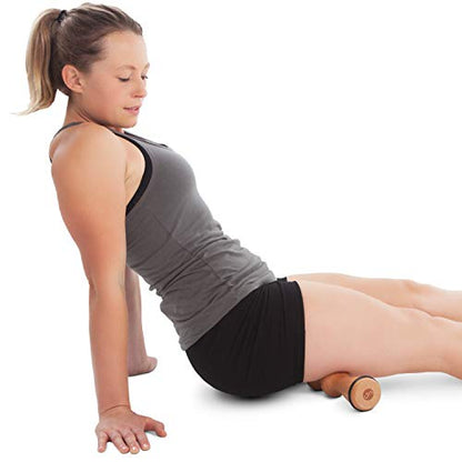 Body Back FSA Eligible Wood Back Roller, Spine Stretcher & Aligner, Ma Roller, Back Cracker for Back Pain Relief and Muscle Recovery, Manual Back Massager, Wood Therapy Massage Tool (15 inch)