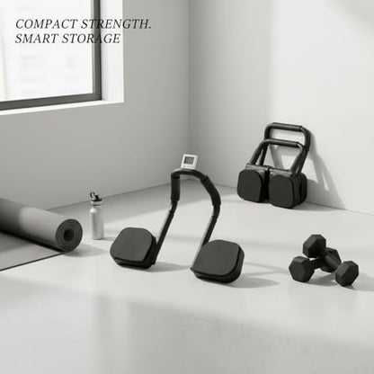 Foldable Push-Up Board, PP Plastic Strength Training Stand with Stable Grip for Home Gym, 11 x 7.9 x 3.9 Inches (1 PC) - color: Black