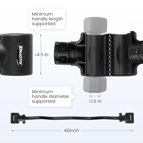 Dumbbell to Barbell Converter 2.0 – Transform Dumbbells into Barbell Set for Home Gym, Adjustable Weight Bar with Anti-Slip Foam Grip, Steel Clamp & 200LB Max Capacity, Compatible with Standard Dumbbells (Wave)