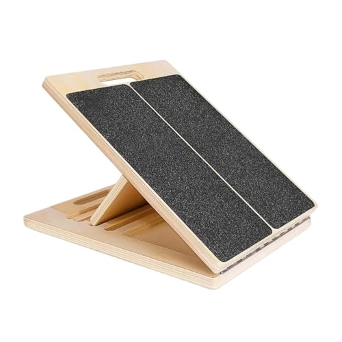 Foldable Wooden Incline Board – Adjustable Calf & Ankle Stretcher for Plyometric Home Stretching, Balance Training, and Fitness Equipment