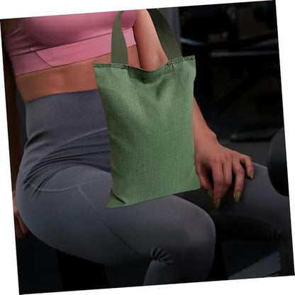 2Kg Weighted Sandbag for Yoga and Fitness Durable Canvas Bag with Handle Empty Design for for Training Dance and Exercise Activities
