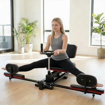 Heavy-Duty Steel Split Machine, 400lbs Leg Press, 240°Rotation Abductor Calf Stretcher for Home/Gym/Dance Studio, Portable Gym Equipment for Women/Dancers/Yoga
