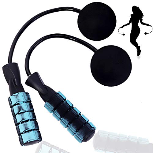 Ropeless Jump Rope，Cordless skipping Rope Tangle-Free Rapid Speed Skipping Ropes for Fitness Weighted Jump Rope Workout for Men, Women, Kids Indoor and Outdoor-Blue