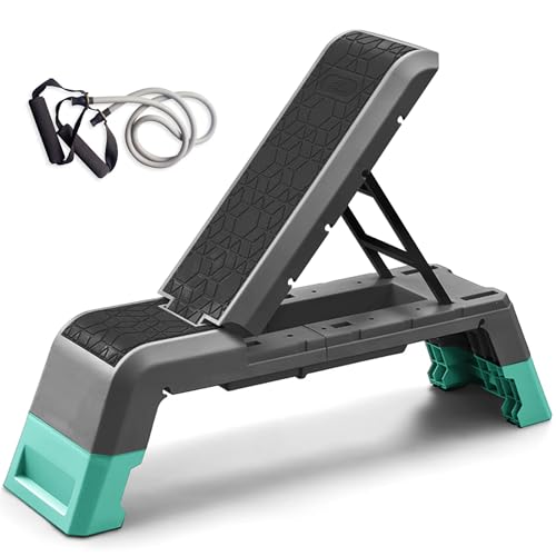 leikefitness Exercise Step Platform, Multifunctional Aerobic Deck - color: Black