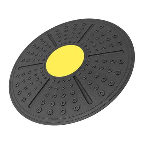 TOYANDONA Fitness Balance Board and Equilibrium Training Board with Non-slip Surface, Sturdy Yellow Balance Pedal for Indoor Yoga and Physical Therapy Exercises, Core Stability Trainer