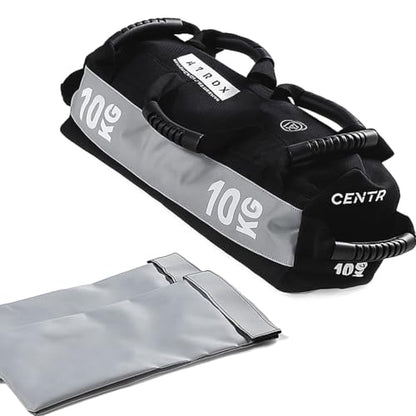 CENTR x HYROX Competition Sandbag – Training Bag with 7 Handles, Cordura® Nylon Construction with Reinforced Double-Stitched Seams and Non-Slip Handles, 10/20/30 kg – HYROX Gear