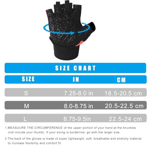 Luwint Ventilated Workout Gloves, Flexible Full Palm Wrist Support for Men and Women Exercise, Weight Lifting, Gym, Cycling
