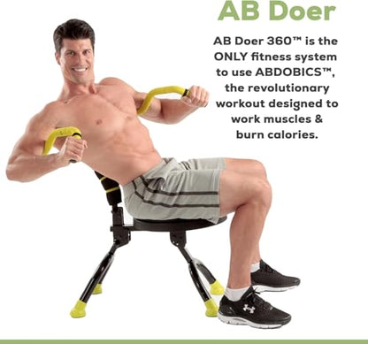AB Doer 360 - Ab Fitness Machine System Provides An Abdonimal And Muscle Activating Workout with Aerobics to Burn Calories and Workout - style: AB DOER