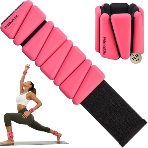 Wrist Ankle Weights for Women & Men, 2lbs/4lbs Adjustable Weighted Bangles to Boost Calorie Burn & Strength, Arm & Leg Weights for Pilates, Yoga, Walking, Barre, Gym & Home Workout